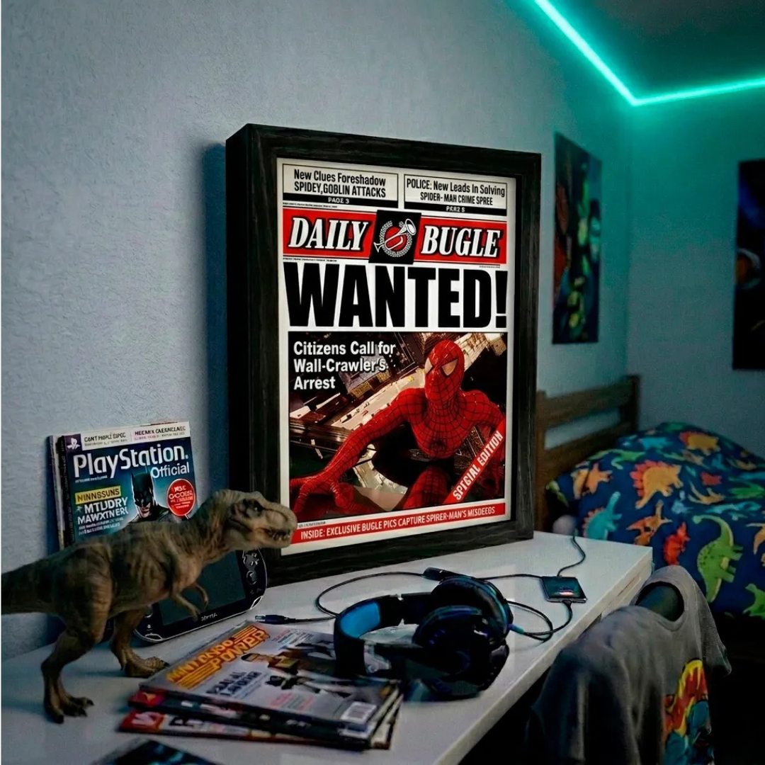 Póster 3D Superhéroe
