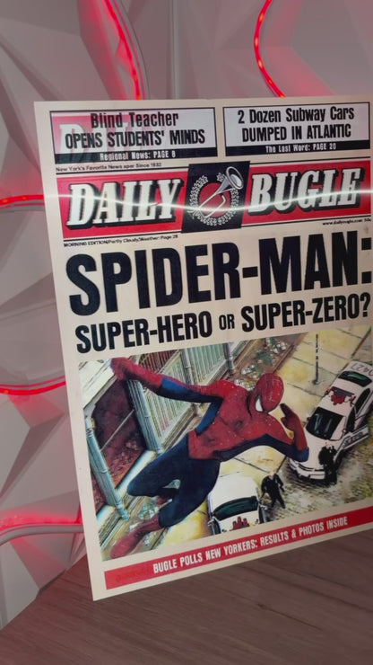 Póster 3D Superhéroe